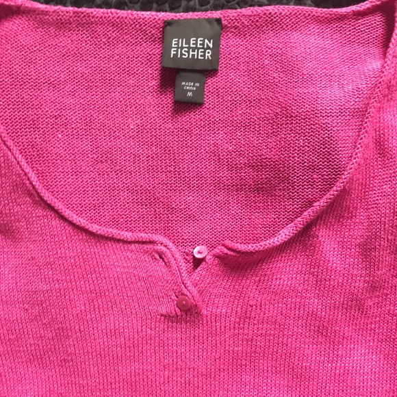 Eileen Fisher Bundle! size medium Embroidered jacket / linen top - Picture 2 of 9